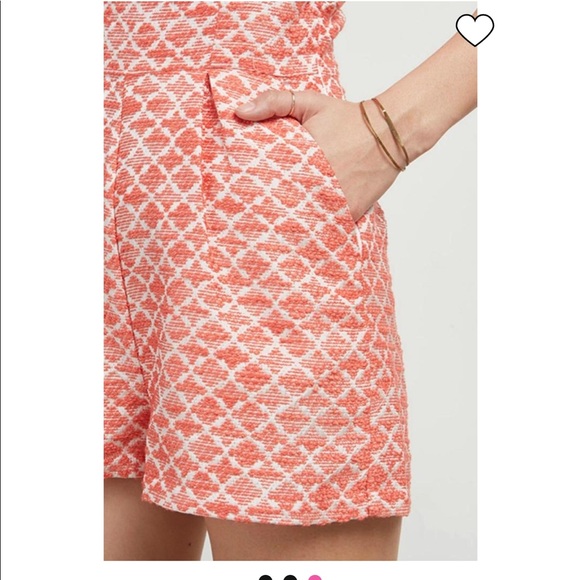 Jack by BB Dakota Coral Halter Romper - Picture 4 of 5